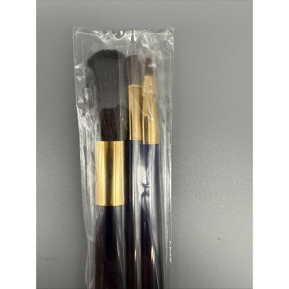 Estee Lauder Makeup Brush Set 3 Piece Travel Size Sealed New - Picture 3 of 4
